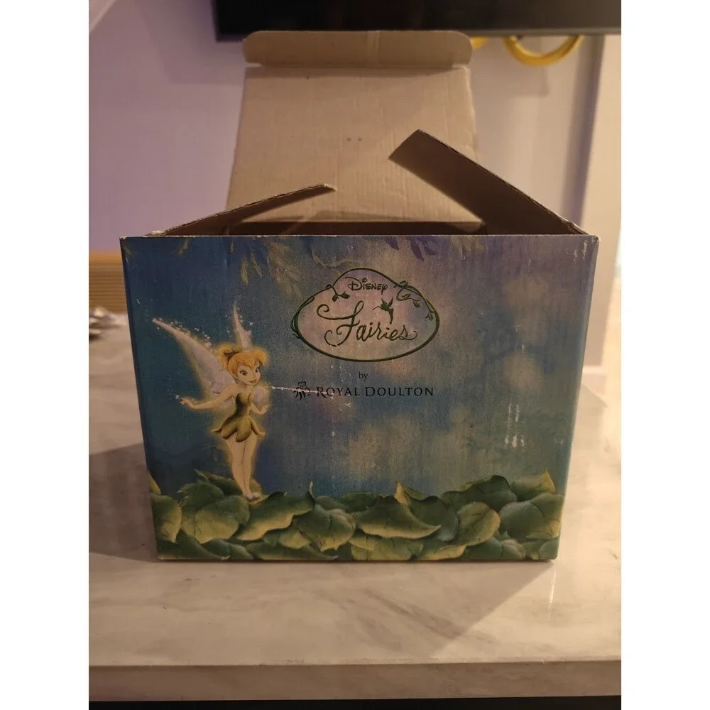 Royal Doulton Tinkerbell Cottage Fairies Hand Made/Hand Decorated Trinket w/box